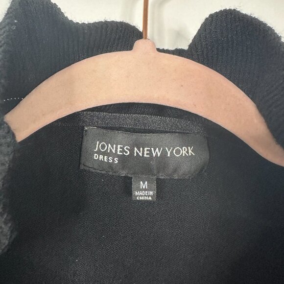 2/$30 Jones New York Knit Bolero Ruffle Cropped Cardigan Black Medium #BAG5 - Picture 5 of 7